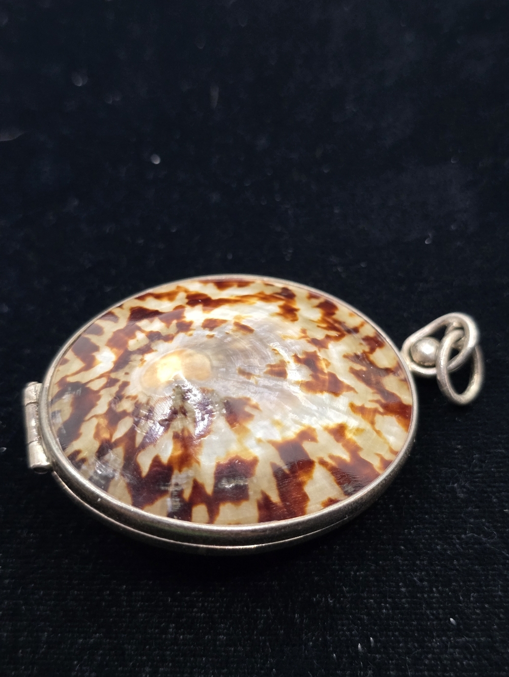 Sterling 925 Limpet Shell Locket Trinket Pendant Pill Box Vintage - Picture 3 of 11